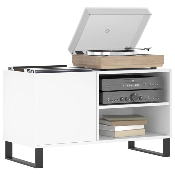 vidaXL Record Cabinet White 85x38x48 cm Engineered Wood