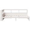 vidaXL Bookcase Bed without Mattress White 90x200 cm Solid Wood Pine