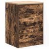 vidaXL Garage Storage Cabinet Smoked Oak 60x51x85 cm Solid Wood Pine