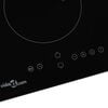 vidaXL Induction Hob with 2 Burners Touch Control Glass 3500 W