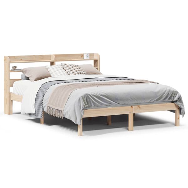 vidaXL Bed Frame without Mattress 160x200 cm Solid Wood Pine