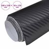 vidaXL Car Films 2 pcs 3D Black 100x150 cm+50x150 cm