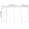 vidaXL Planter 120x80x80 cm Stainless Steel