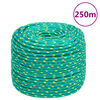 vidaXL Boat Rope Green 6 mm 250 m Polypropylene