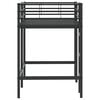 vidaXL Kids'Loft Bed Frame Black 74.5 x 190 cm Steel