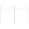 vidaXL Metal Replace Headboard White 140 cm