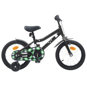 vidaXL Kids Bike 12 Inches for 2-4 Years Old Black