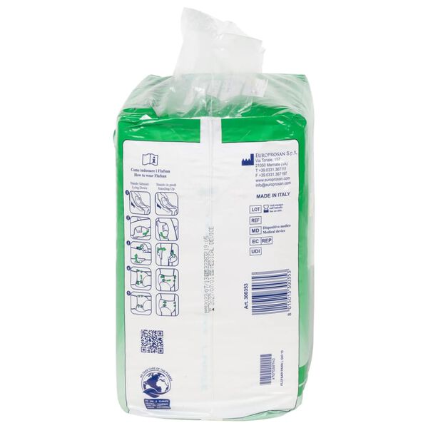 Flufsan Adult Diapers Disposable 15 pcs Size L