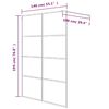 vidaXL Walk-in Shower Wall Silver 140x195 cm Clear ESG Glass