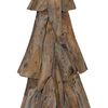 vidaXL Christmas Tree with Stand Brown 121 cm Solid teak wood