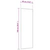 vidaXL Door Mirror Black 40x100 cm Glass and Aluminium