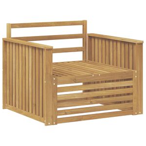 vidaXL Outdoor Sofa Solid Acacia Wood White