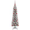 vidaXL Artificial Christmas Tree with 150 LEDs with Stand White 120 cm