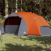 vidaXL Family Tent Crossvent 8-Person Orange Waterproof