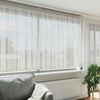 vidaXL Lace Curtain with Curtains Floral White 180 x 500 cm Polyester