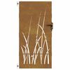 vidaXL Garden Gate 85x175 cm Corten Steel Grass Design