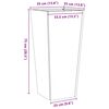 vidaXL Garden Planter White 35x35x75 cm Steel