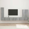 vidaXL TV Wall Cabinet Set Wall-mounted 6 pcs Grey Sonoma