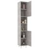 vidaXL 3 Piece Bathroom Furniture Set Concrete Grey Engineered Wood