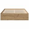vidaXL Bed Frame without Mattress Artisan Oak 140x200cm Engineered Wood
