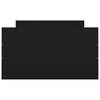 vidaXL Bed Frame without Mattress Black 100x200 cm