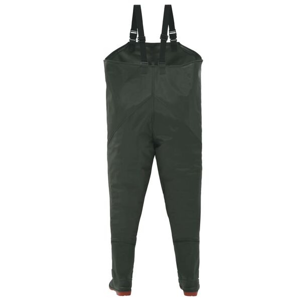 vidaXL Wading Pants with Boots Green Size 46