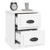 vidaXL Bedside Cabinets 2 pcs White 39x39x47.5 cm Engineered Wood