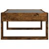 vidaXL Coffee Table with Infinity LED Smoked Oak 70x53x30 cm