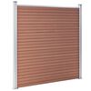 vidaXL Garden Fence WPC 180x186 cm Brown