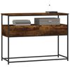 vidaXL Console Table Smoked Oak 100x40x75 cm Engineered Wood
