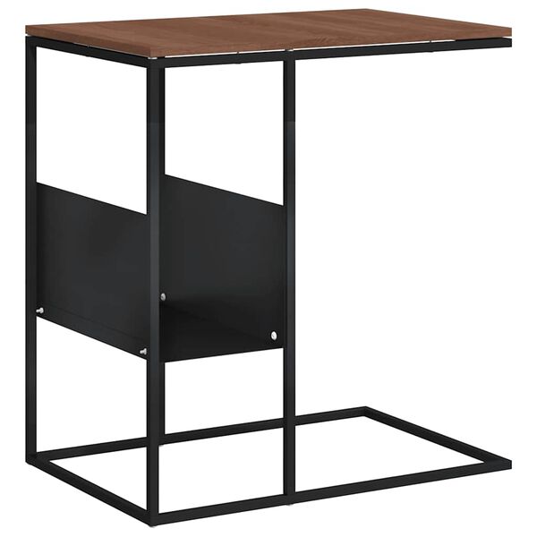 vidaXL Side Table Black 55x36x59.5 cm Engineered Wood