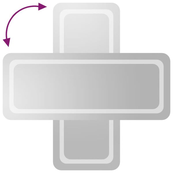 vidaXL LED Bathroom Mirror 40x100 cm