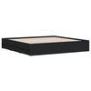 vidaXL Bed Frame with Drawers without Mattress Black 200x200 cm