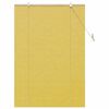 vidaXL Roller Blind with Curtains Manual Yellow 120 x 160 cm Bamboo