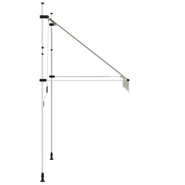 vidaXL Manual Retractable Awning 200 cm Cream