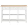 vidaXL Console Table White 120x30x76 cm MDF