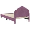 vidaXL Children's Bed Frame with Headboard Purple 90 x 200 cm Velvet