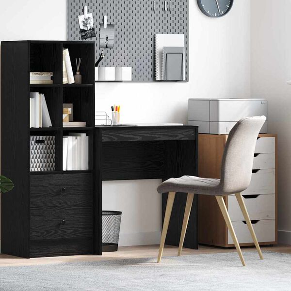 vidaXL Desk Black Oak 70 x 40 x 76 cm