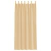 vidaXL Voile Curtains with Rod Pockets 2 pcs Sand