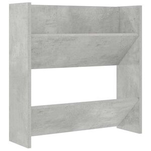 vidaXL Wall Shoe Cabinet Concrete Grey 60x18x60 cm Engineered Wood