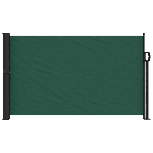 vidaXL Retractable Side Awning Dark Green 120x500 cm