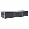 vidaXL Raised Bed | Anthracite | Galvanised Steel | 240x80x45 cm | Durable