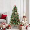 vidaXL Artificial Hinged Christmas Tree Green 150 cm PE and PVC