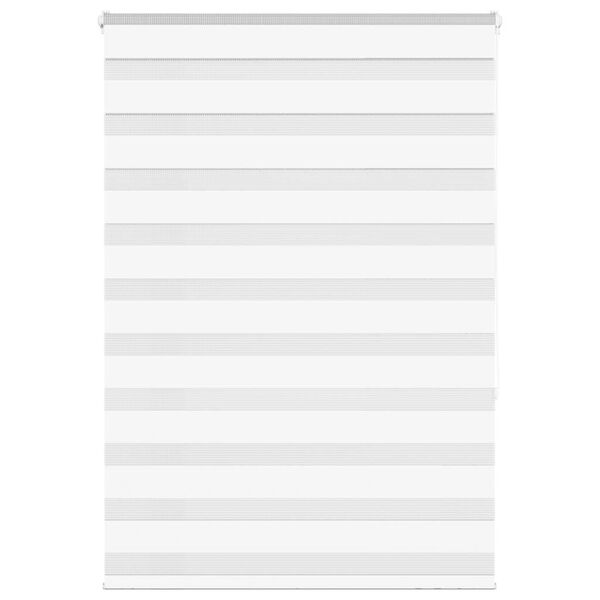 vidaXL Zebra Blind White 95x150 cm Fabric Width 90.9 cm Polyester