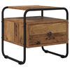 vidaXL Bedside Cabinet Old Wood 40 x 39.5 x 40 cm Engineered Wood