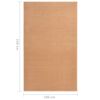 vidaXL Runner Rug BCF Beige 100x150 cm