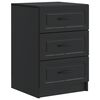vidaXL Bedside Cabinet Black 43 x 41 x 63.5 cm Engineered Wood
