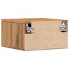 vidaXL Wall-mounted Bedside Cabinet Artisan Oak 35x35x20 cm