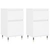 vidaXL Sideboards 2 pcs White 40x35x70 cm Engineered Wood