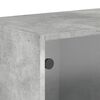 vidaXL Wall Cabinet with Glass Doors Concrete Grey 68.5x37x35 cm